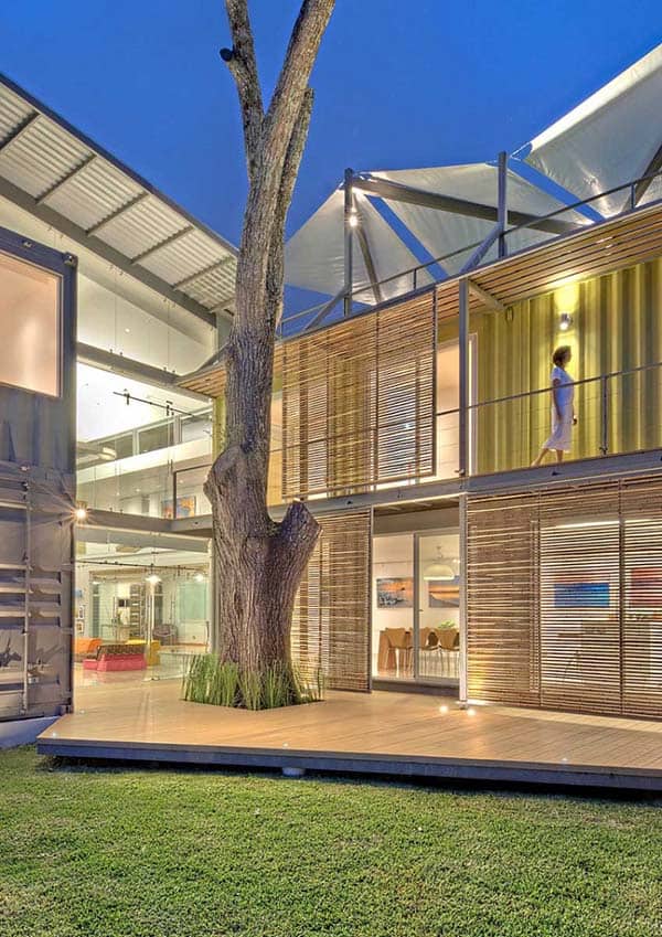 Sustainably designed shipping container home in Costa Rica