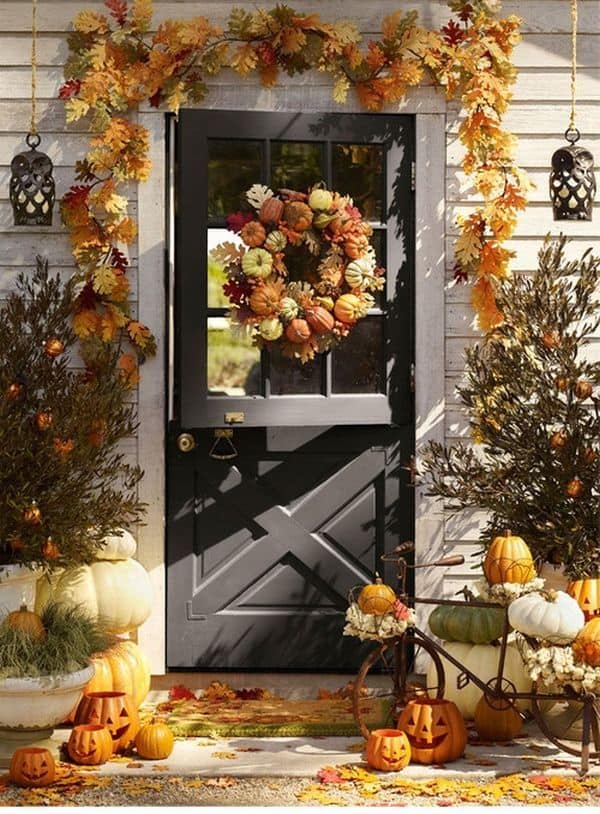 40 Amazing fall-inspired front porch decorating ideas