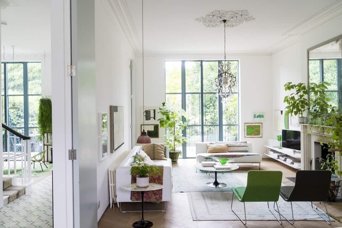 A luminous Victorian home filled with plants in London
