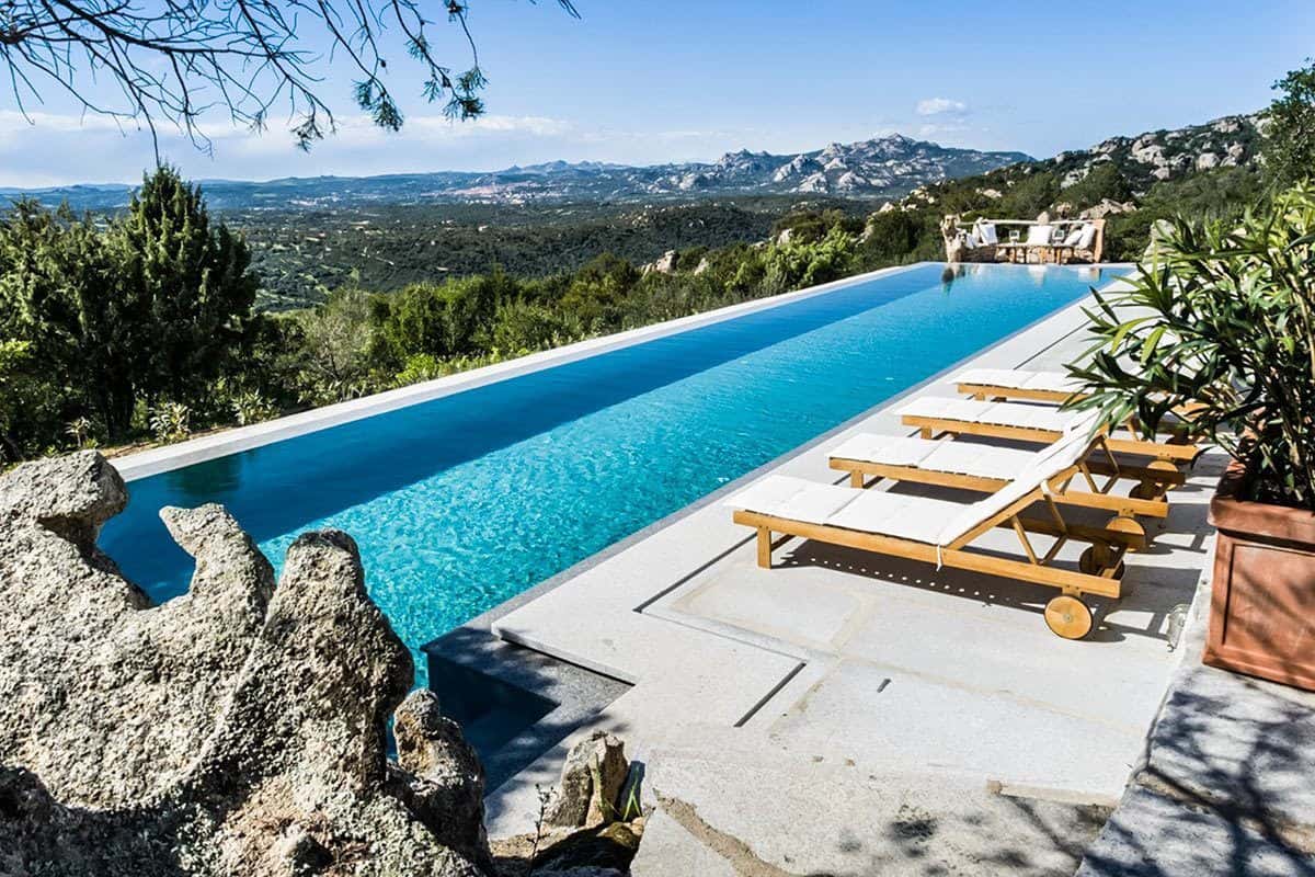 An exquisite Italian villa perched in the mountains of Sardinia