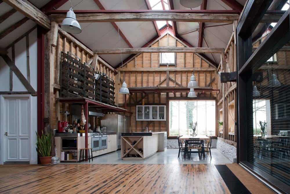 18th century barn conversion in the English countryside