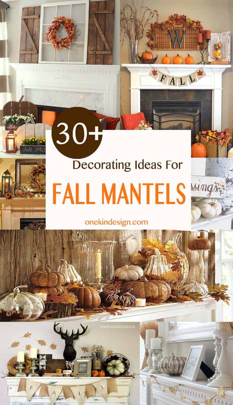 30+ Amazing fall decorating ideas for your fireplace mantel