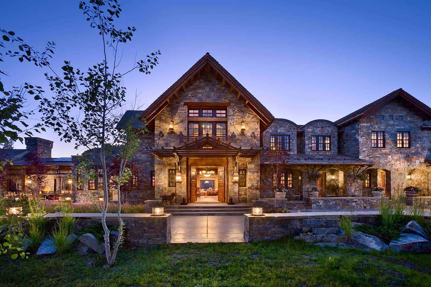 A dream home in Big Sky with rustic mountain style