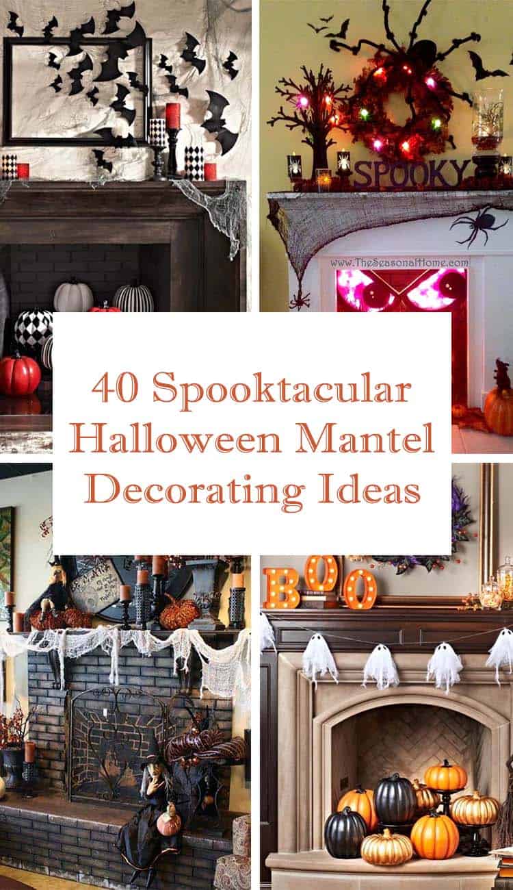 40 Spooktacular Halloween mantel decorating ideas