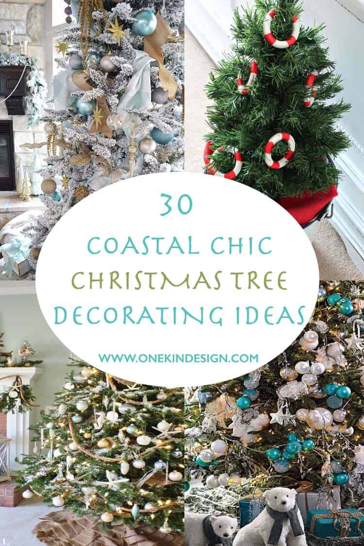 30 Brilliant coastal chic Christmas tree decorating ideas