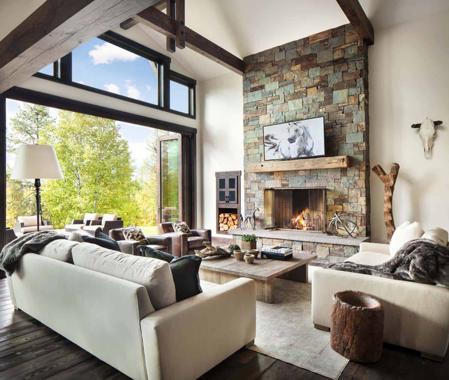 Rustic-modern dwelling nestled in the northern Rocky Mountains