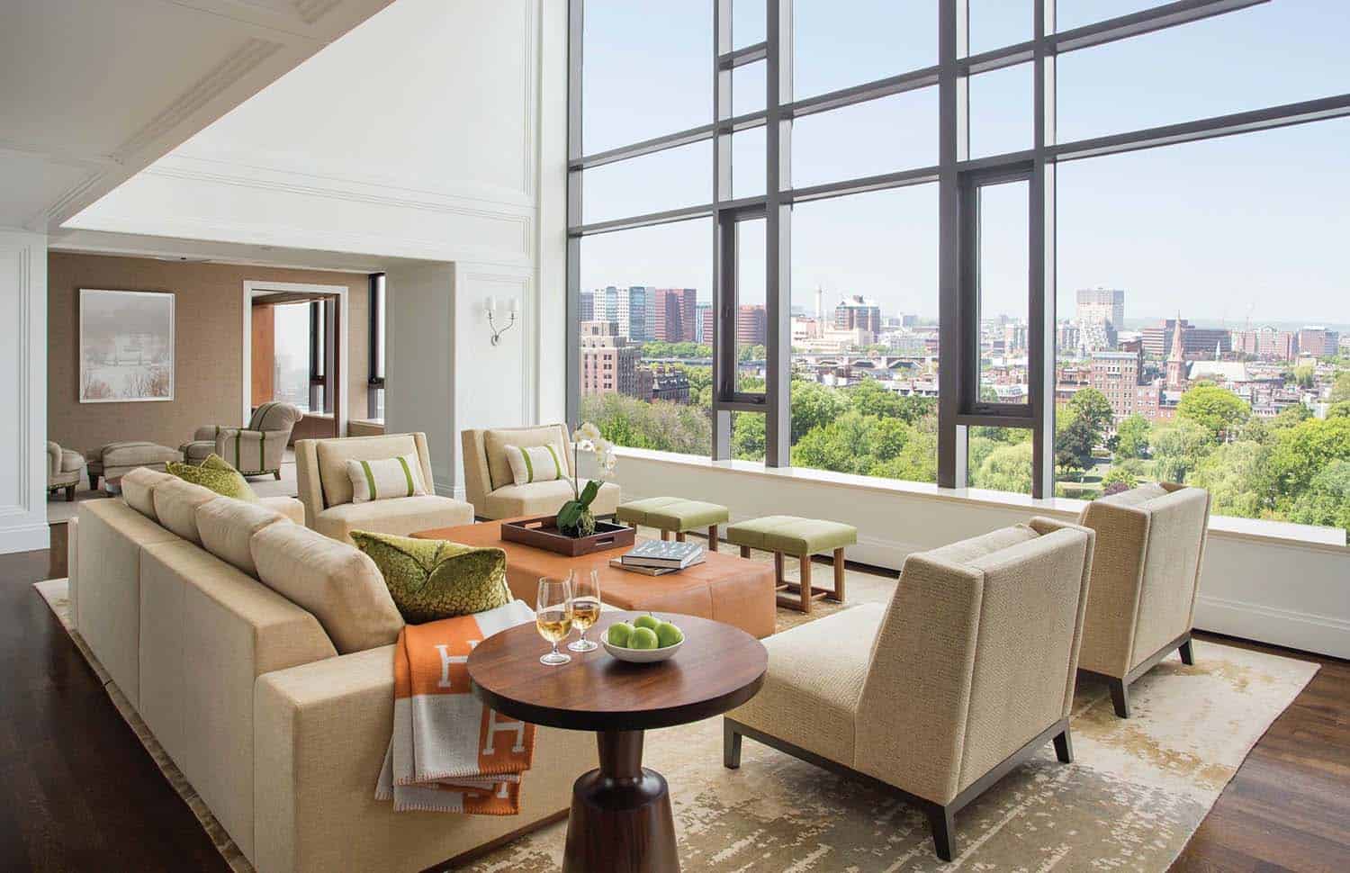 Two-story Beacon Hill penthouse boasting gorgeous interiors