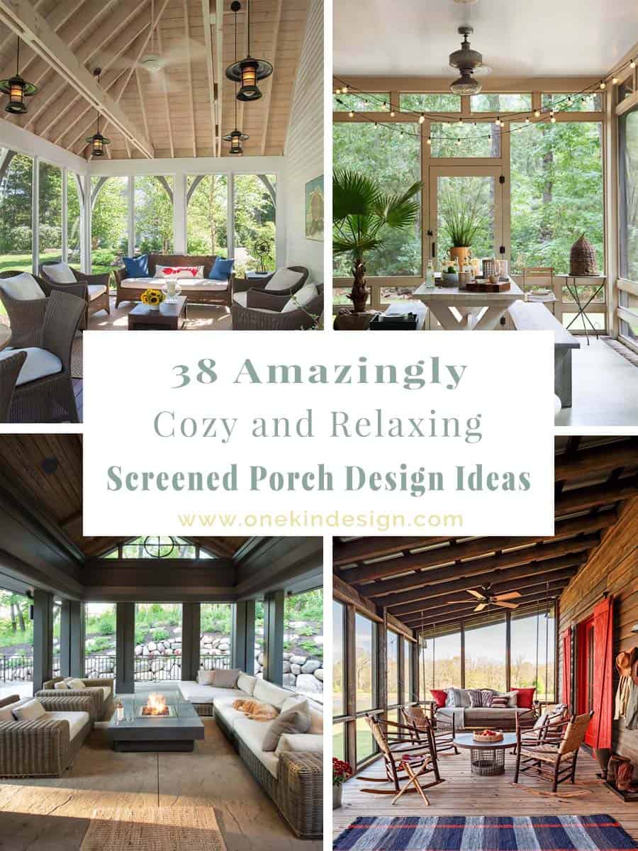 38 Amazingly cozy and relaxing screened porch design ideas