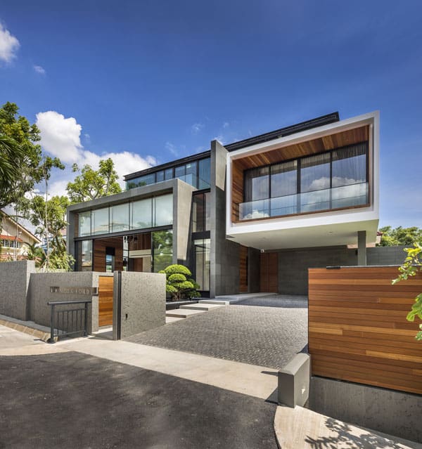 Two Story House In Singapore Boasting Modern Interiors