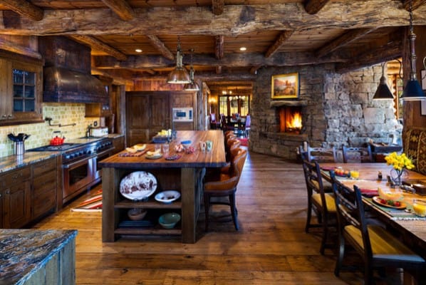 53 Sensationally Rustic Kitchens In Mountain Homes