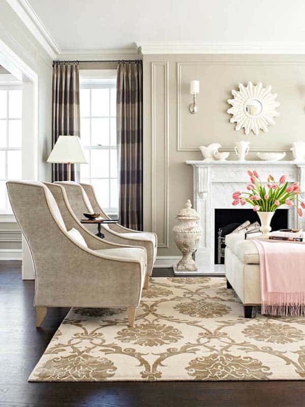 Neutral Living Room Designs-26-1 Kindesign