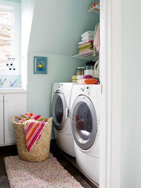 Small Laundry Room Design Ideas-09-1 Kindesign