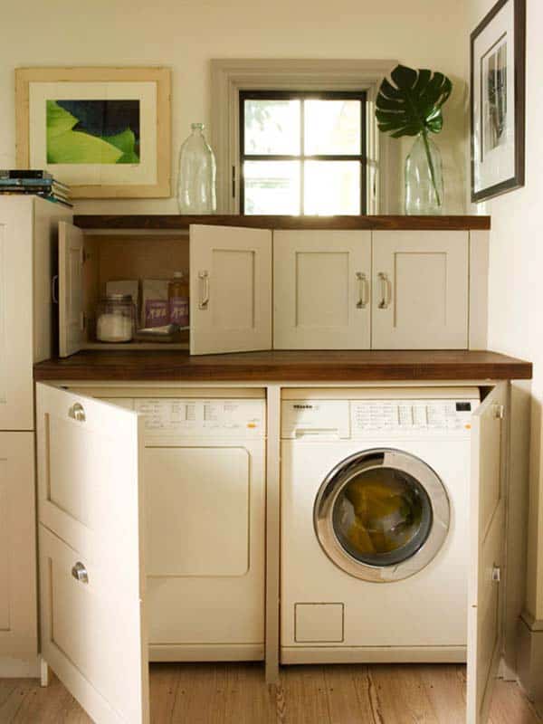 Small Laundry Room Design Ideas-13-1 Kindesign