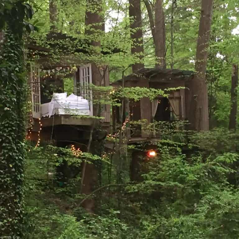 A magical treehouse getaway in Atlanta surrounded by a serene forest