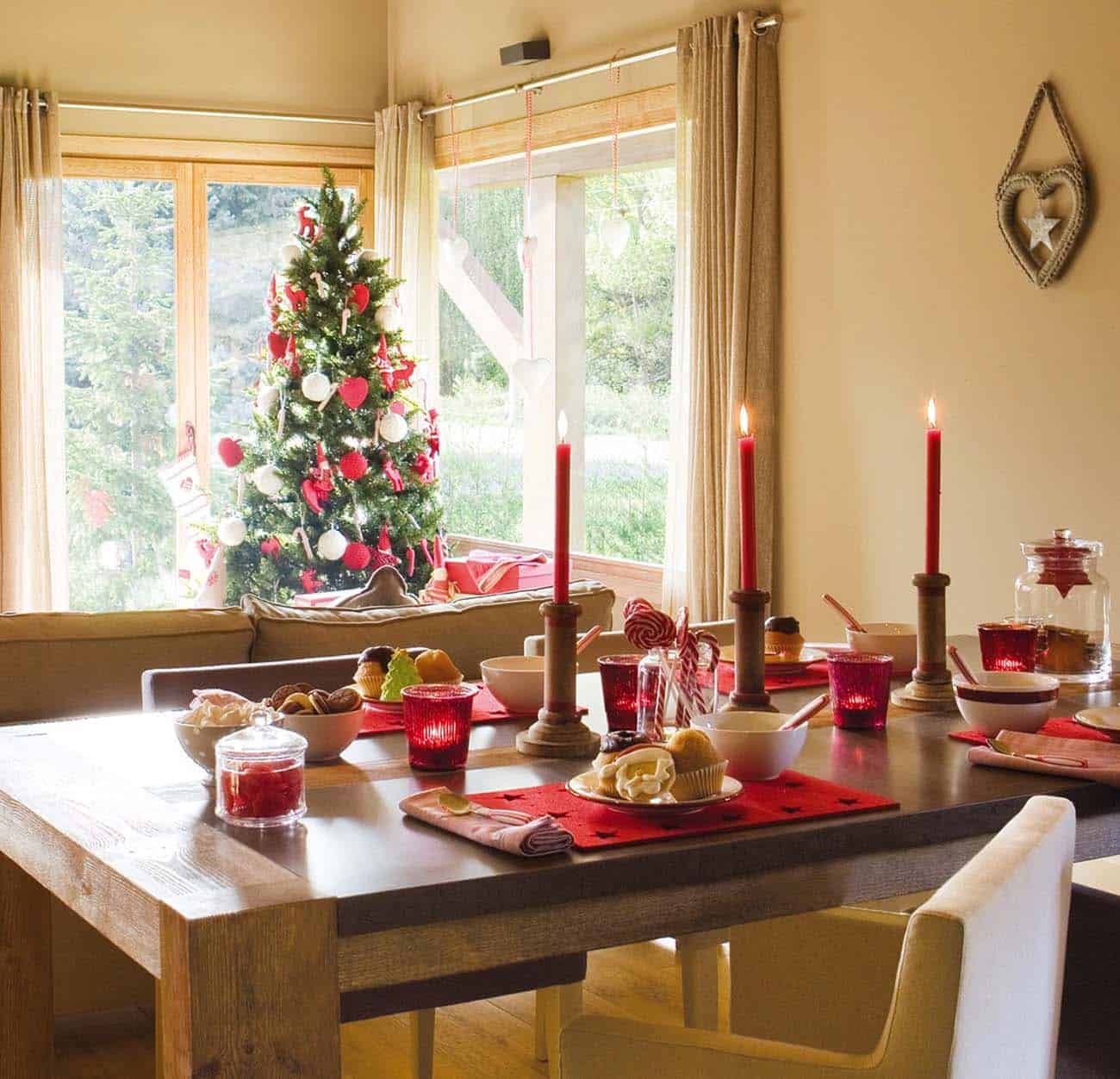 Nordic Style Christmas Decorated Home-13-1 Kindesign