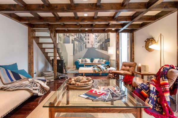 featured posts image for Cool bohemian style artist loft designed for travelers in Madrid