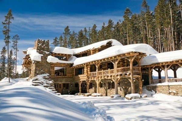 featured posts image for Rustic elegance re-defined in a Big Sky mountain retreat