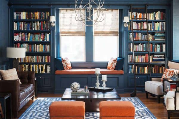 featured posts image for 36 Fabulous home libraries showcasing window seats