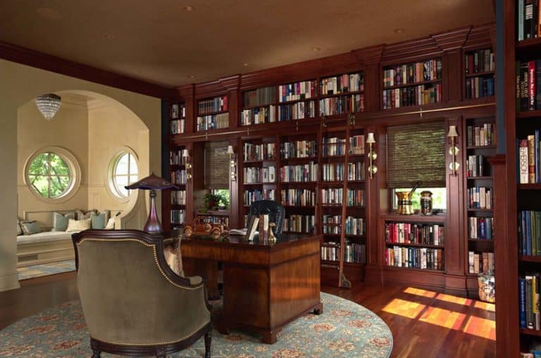 36 Fabulous home libraries showcasing window seats