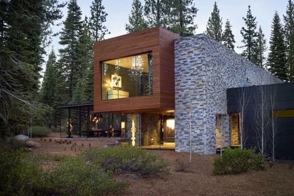 featured posts image for Modernist refuge of stone, wood, steel and glass in Martis Camp