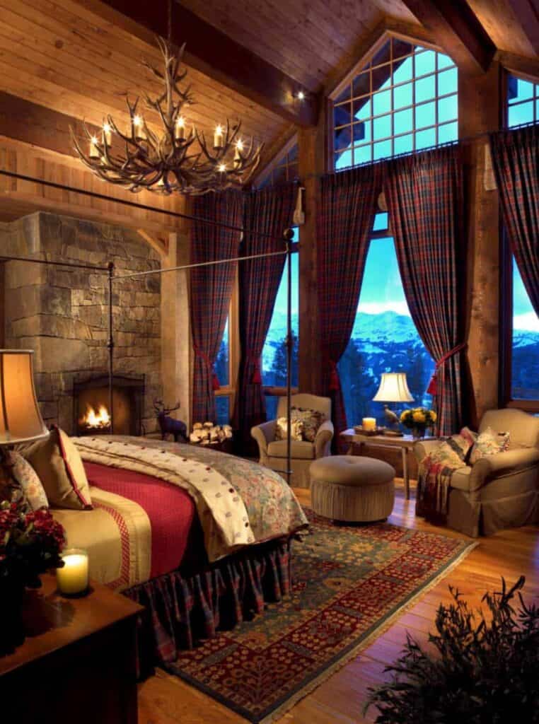 35+ Gorgeous log cabin style bedrooms to make you drool