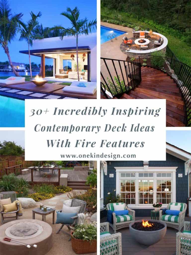 30+ Incredibly inspiring contemporary deck ideas with fire features