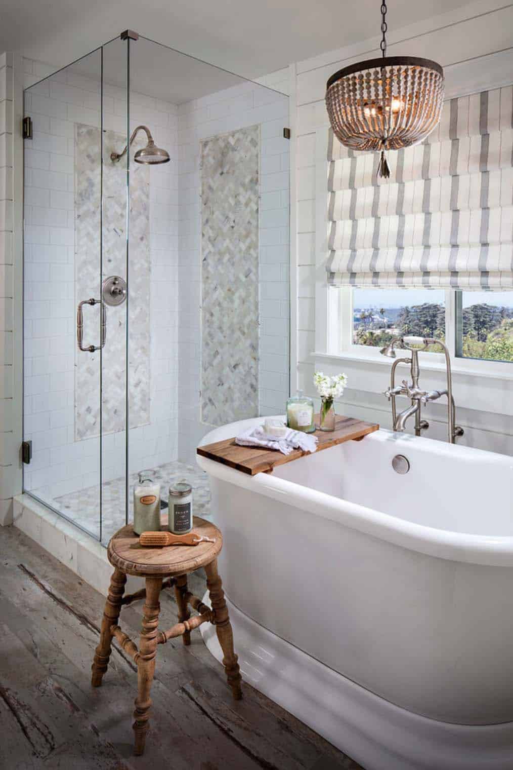 Gorgeous Farmhouse Style Bathrooms-08-1 Kindesign