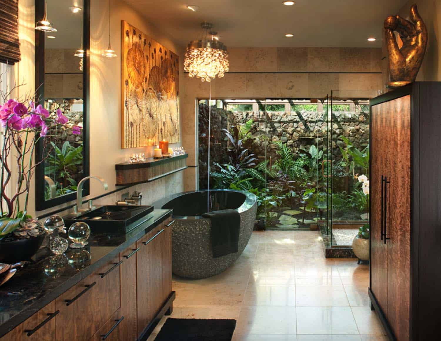 Inspiring Bathrooms Integrating Lush Gardens-12-1 Kindesign