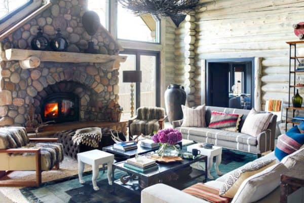 featured posts image for Ultra-cozy rustic log cabin nestled in the Rocky Mountains