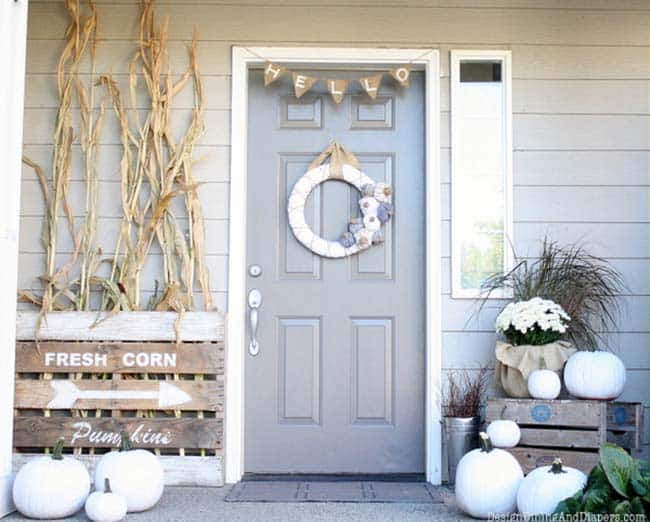 Fall Front Door Decorating Ideas-38-1 Kindesign