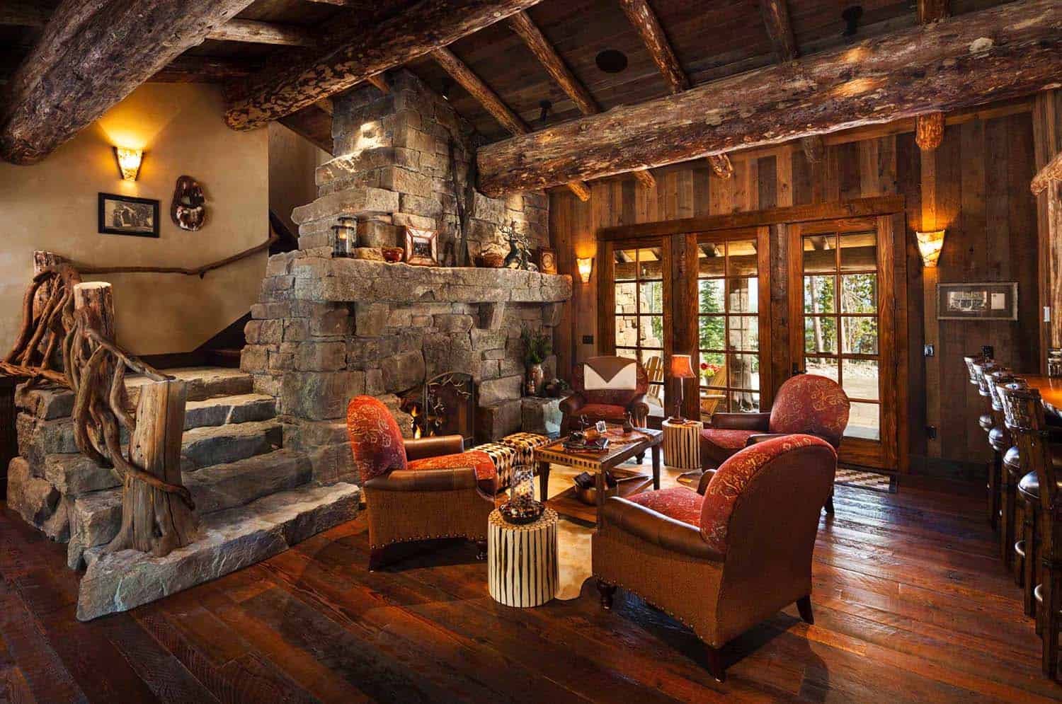 Rustic Log Home Design-Faure Halvorsen Architects-09-1 Kindesign