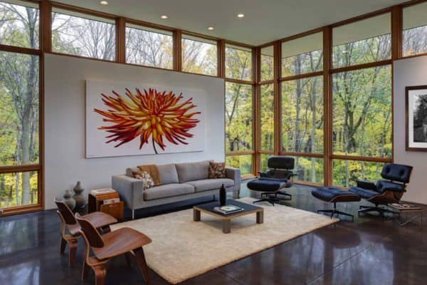 featured posts image for Visually striking modern refuge surrounded by forest in Wisconsin