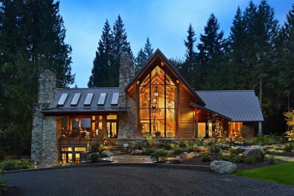 featured posts image for Rustic contemporary home nestled in secluded forests of Washington