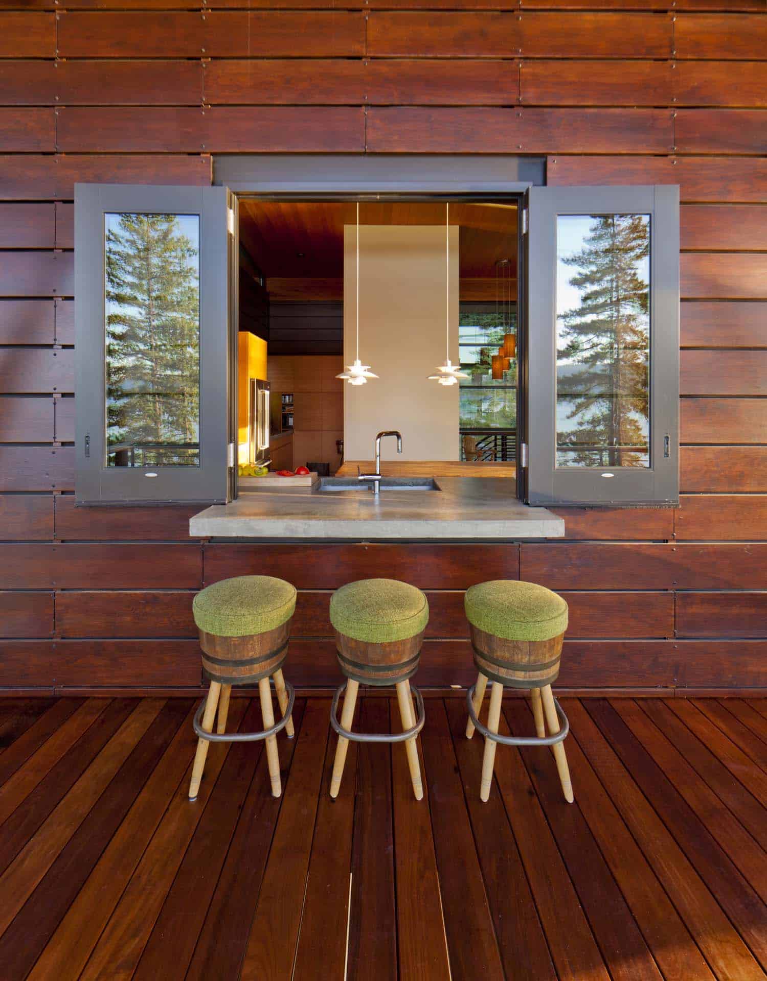 contemporary deck
