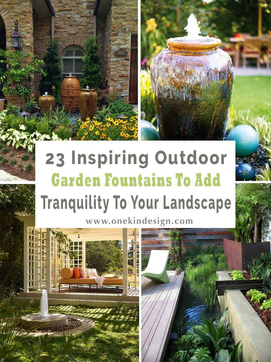 Outdoor Garden Fountain Idea