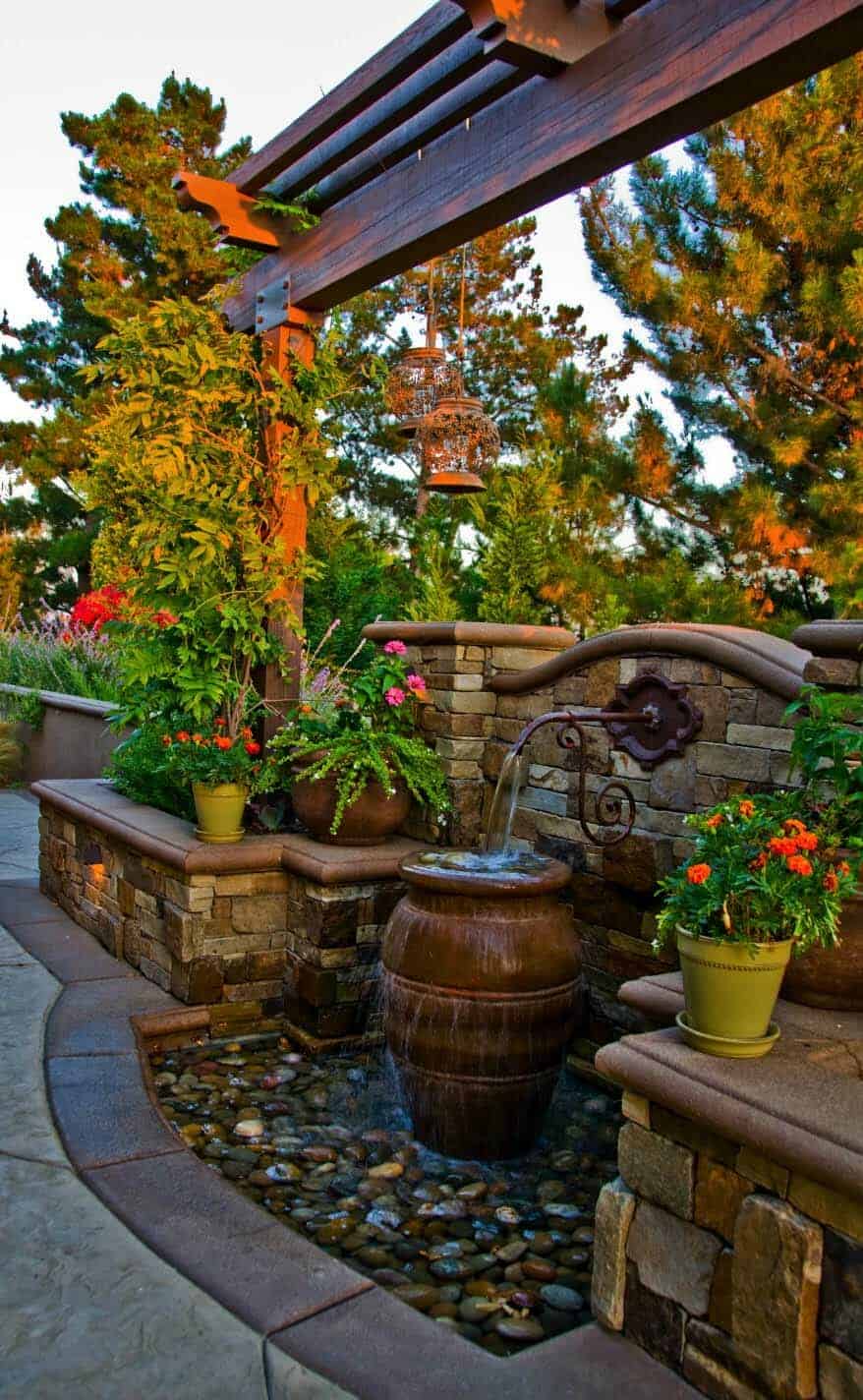 Outdoor Garden Fountain Idea