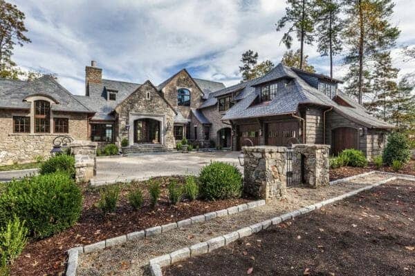 featured posts image for Gorgeous home with English manor-inspired details on Lake Keowee