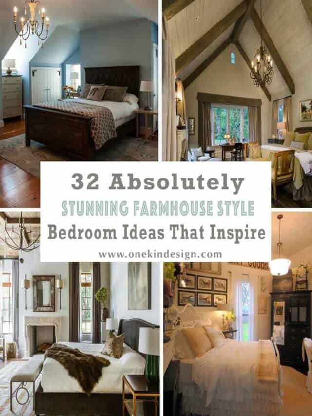 32 Absolutely Stunning Farmhouse Style Bedroom Design Ideas To inspire