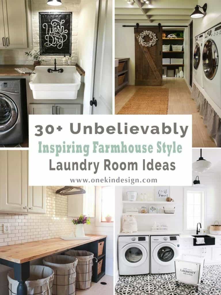 30+ Unbelievably inspiring farmhouse style laundry room ideas