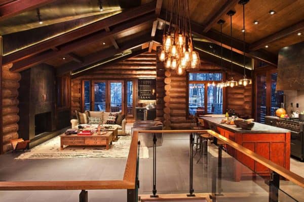 featured posts image for Rustic log cabin features cozy living in mountain village of Telluride