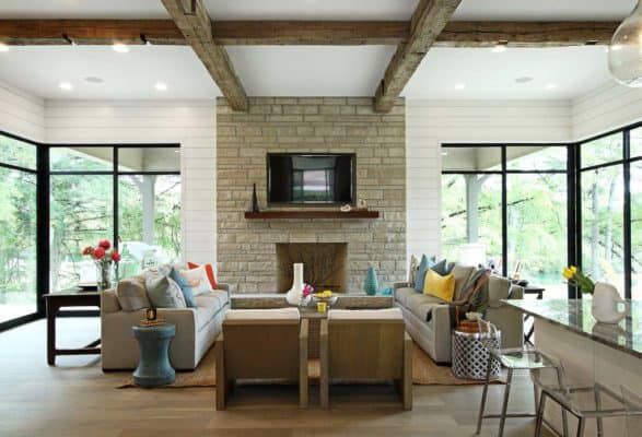 Inspiring Texas river house uses reclaimed elements in its beautiful design