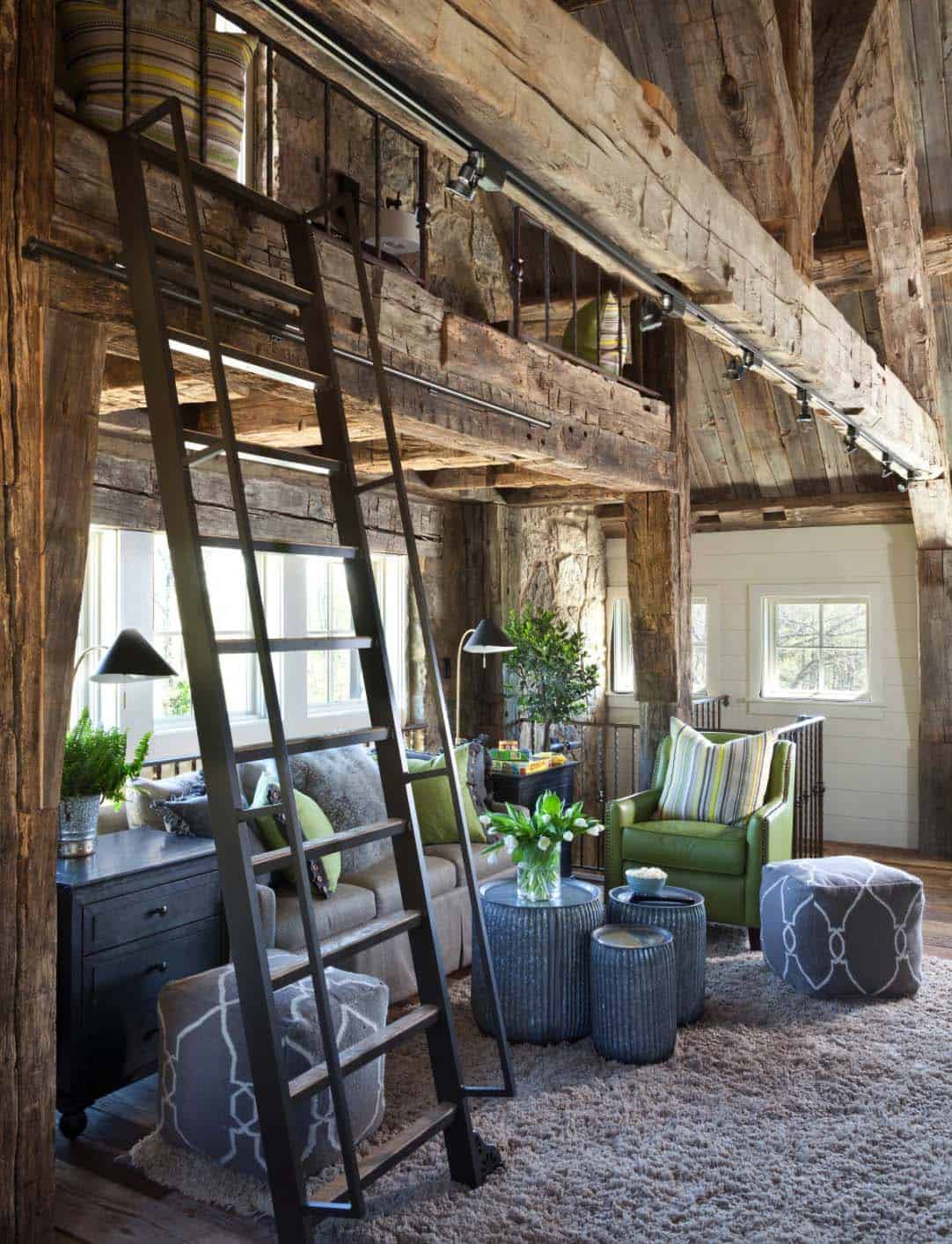 sleeping-and-hang-out-loft-farmhouse-family-room