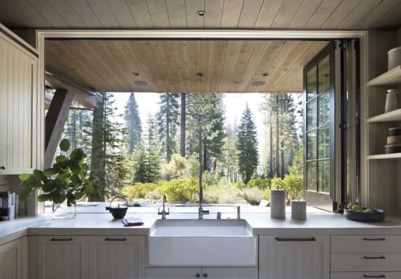 A peaceful Tahoe mountain retreat offers dreamy indoor-outdoor living