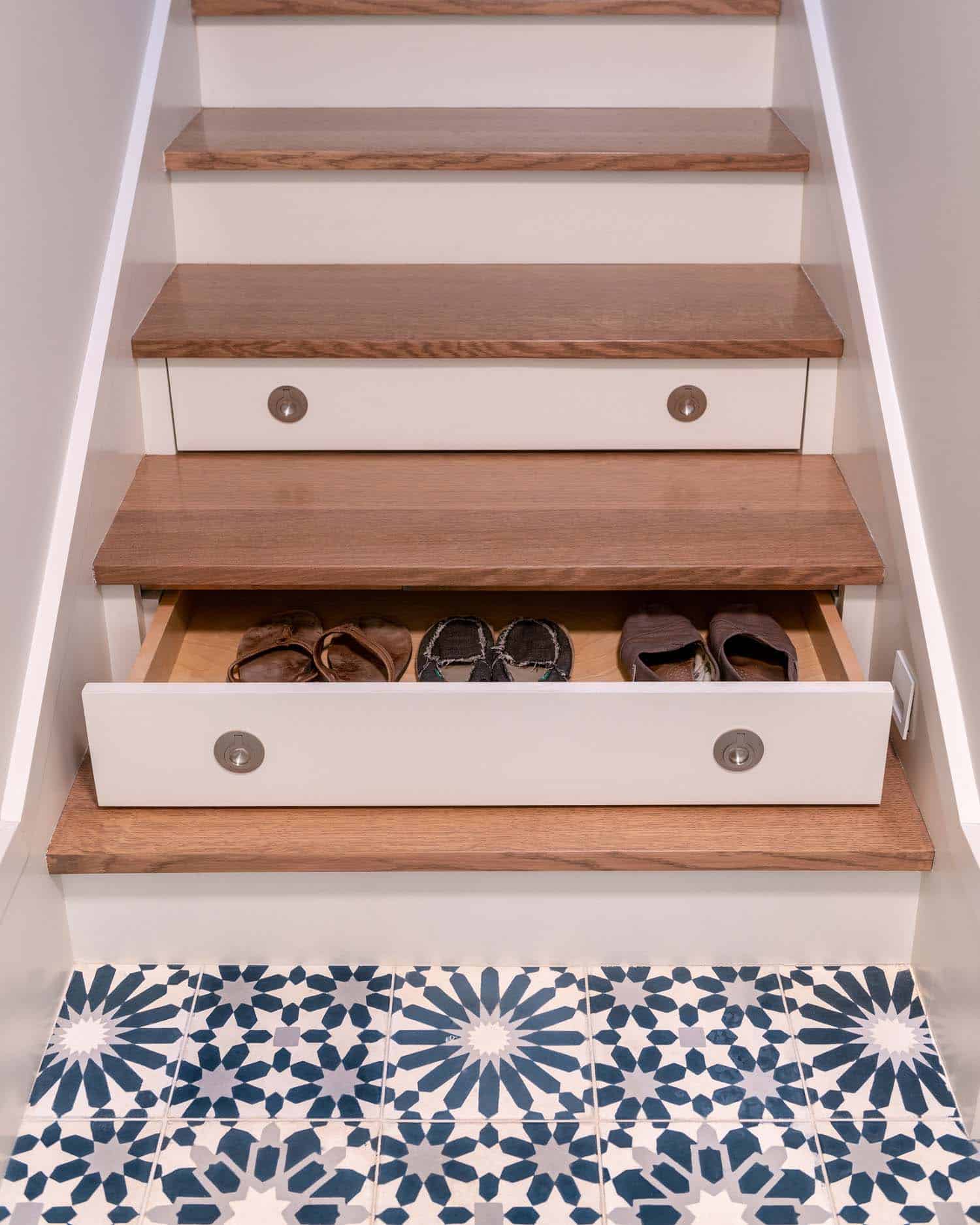 transitional-staircase-shoe-drawer