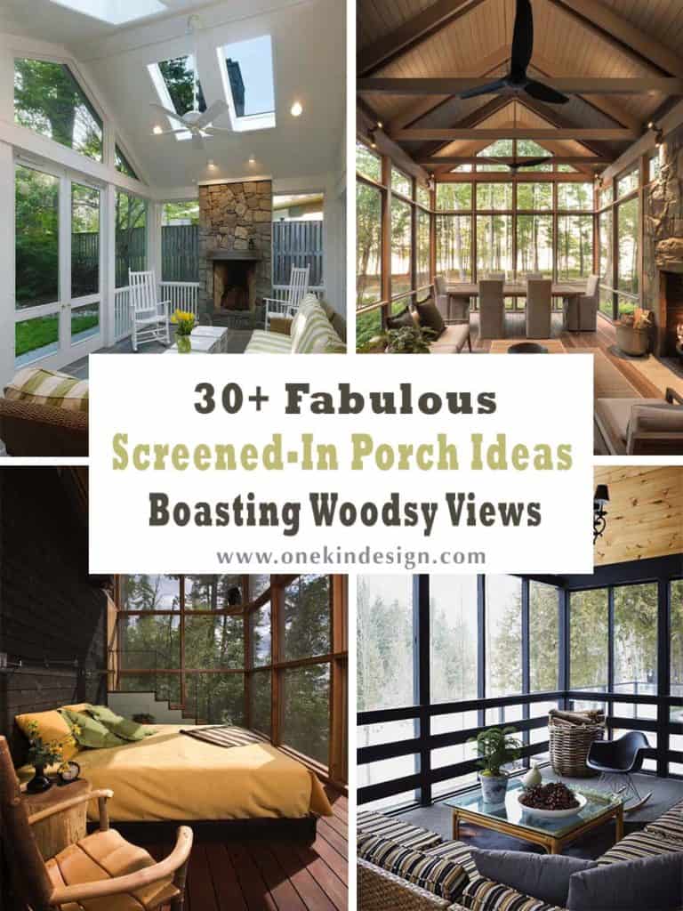 30+ Fabulous Screened-In Porch Ideas Boasting Woodsy Views