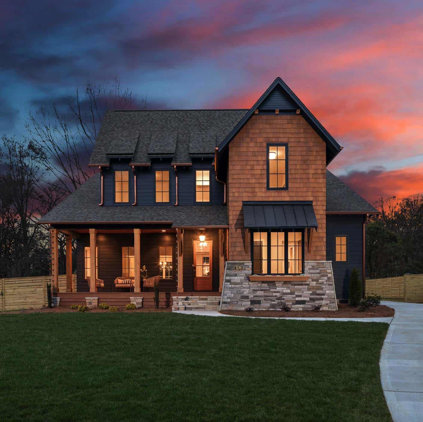 farmhouse-front-exterior-dusk