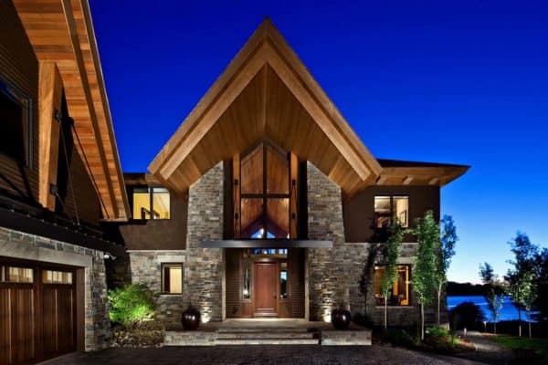 featured posts image for Fabulous house with a mountain modern aesthetic on Lake Minnetonka