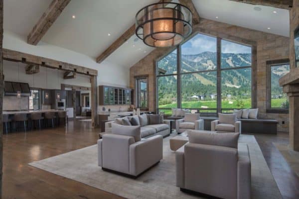 featured posts image for Modern meets rustic in this exquisite Wyoming mountain home