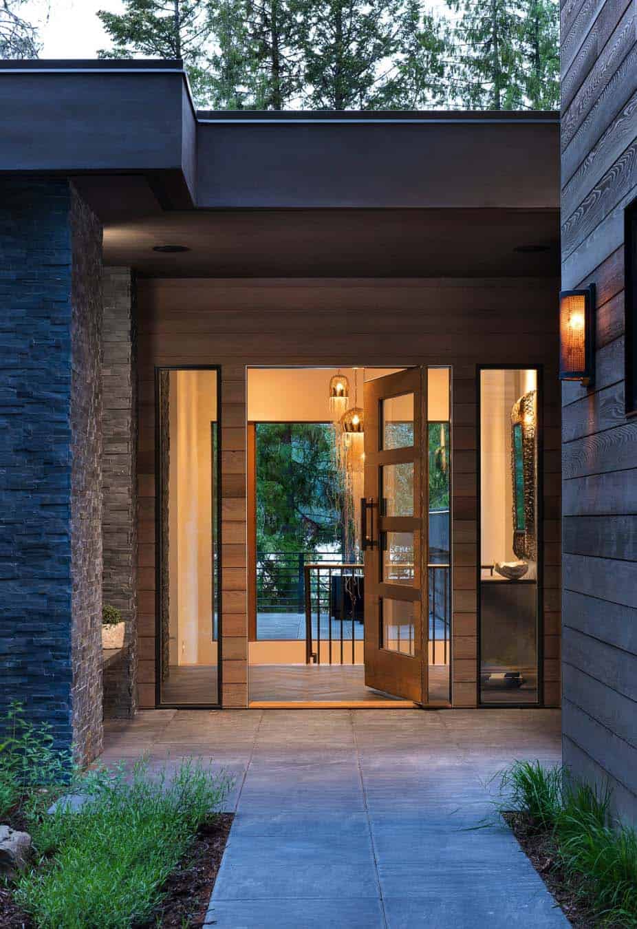 modern-lake-house-entry