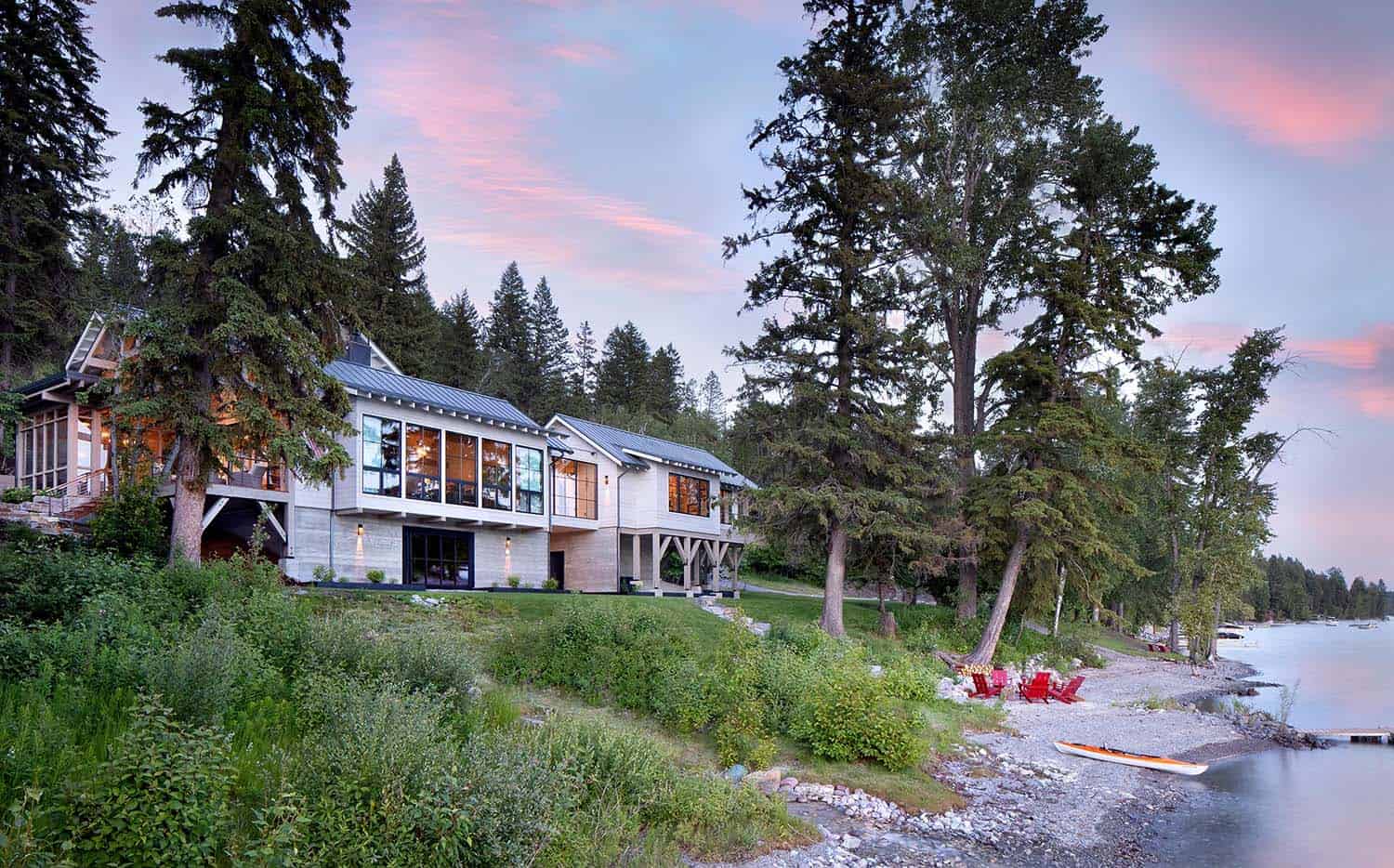 modern-rustic-lake-house-exterior